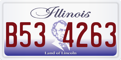IL license plate B534263
