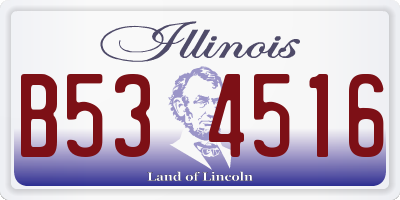 IL license plate B534516