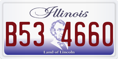 IL license plate B534660