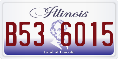 IL license plate B536015