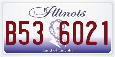 IL license plate B536021