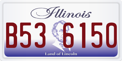 IL license plate B536150