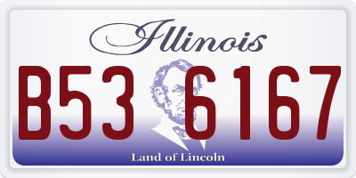 IL license plate B536167