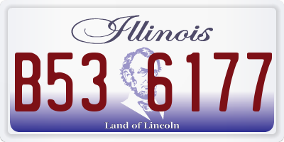 IL license plate B536177
