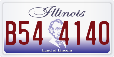 IL license plate B544140