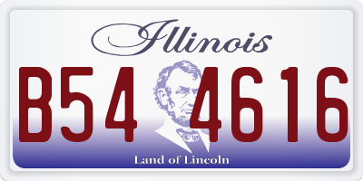 IL license plate B544616