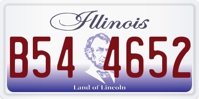IL license plate B544652
