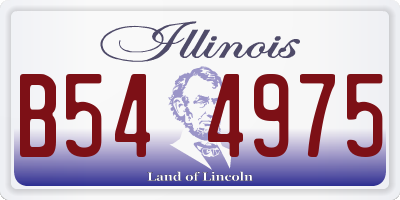 IL license plate B544975