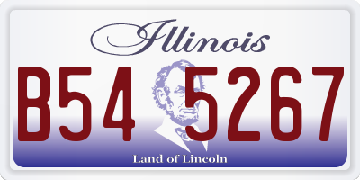 IL license plate B545267