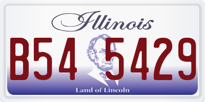 IL license plate B545429