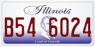 IL license plate B546024