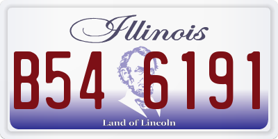IL license plate B546191