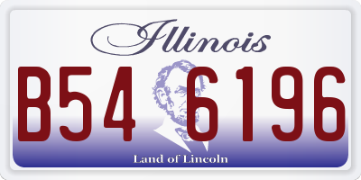 IL license plate B546196