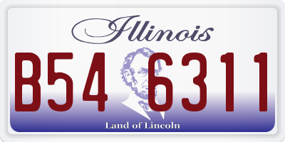 IL license plate B546311