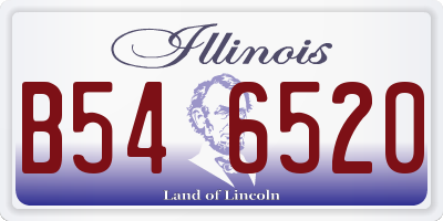IL license plate B546520