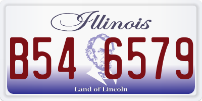 IL license plate B546579