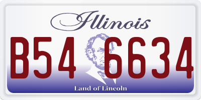 IL license plate B546634
