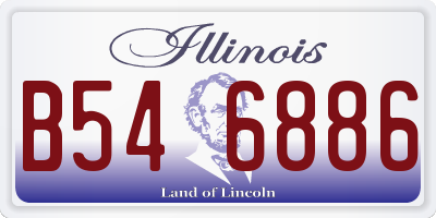 IL license plate B546886