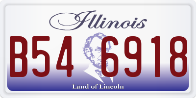 IL license plate B546918
