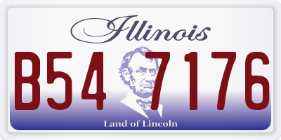 IL license plate B547176
