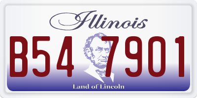 IL license plate B547901