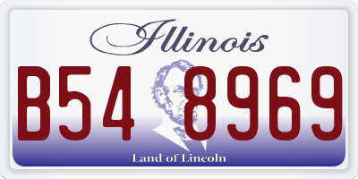 IL license plate B548969