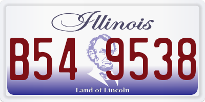 IL license plate B549538