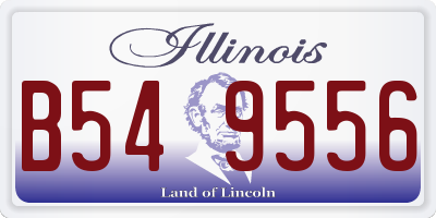 IL license plate B549556