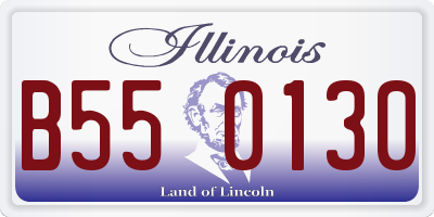 IL license plate B550130