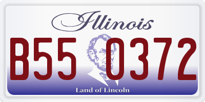 IL license plate B550372