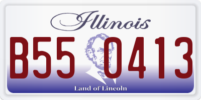 IL license plate B550413