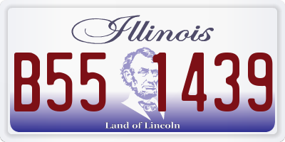 IL license plate B551439