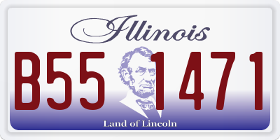 IL license plate B551471