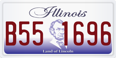 IL license plate B551696