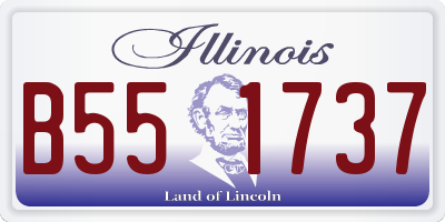 IL license plate B551737