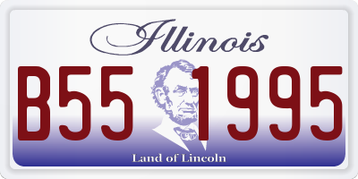 IL license plate B551995