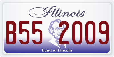 IL license plate B552009