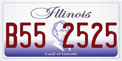 IL license plate B552525