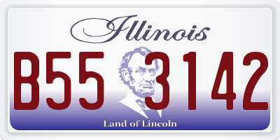 IL license plate B553142