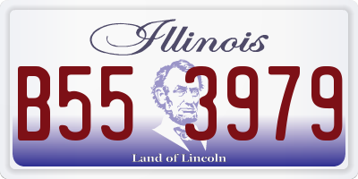 IL license plate B553979