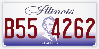 IL license plate B554262