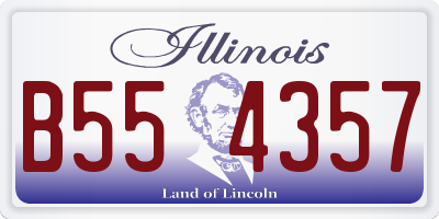 IL license plate B554357