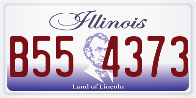 IL license plate B554373