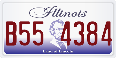IL license plate B554384