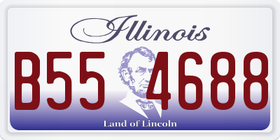 IL license plate B554688
