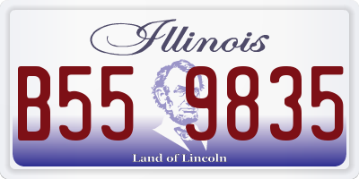 IL license plate B559835