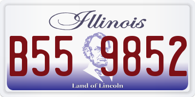 IL license plate B559852