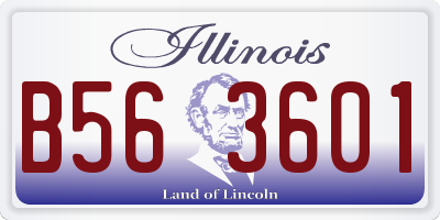 IL license plate B563601