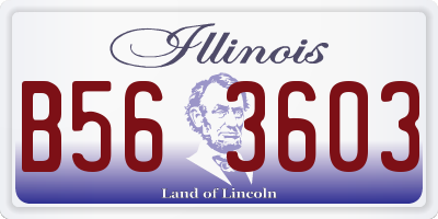 IL license plate B563603