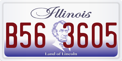 IL license plate B563605